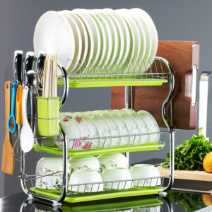 3 Layers Stainless Dish-Drainer Platerack