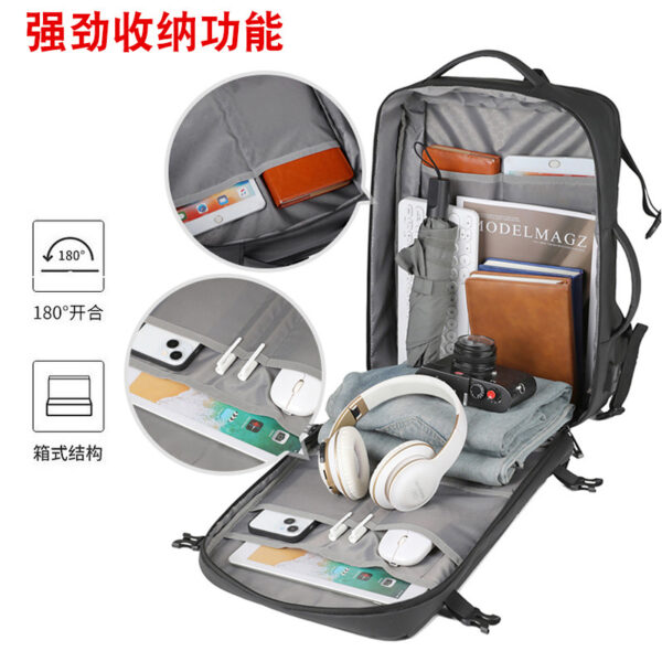 Expandable Travelling Backpack (with-shoe-space) - Image 5