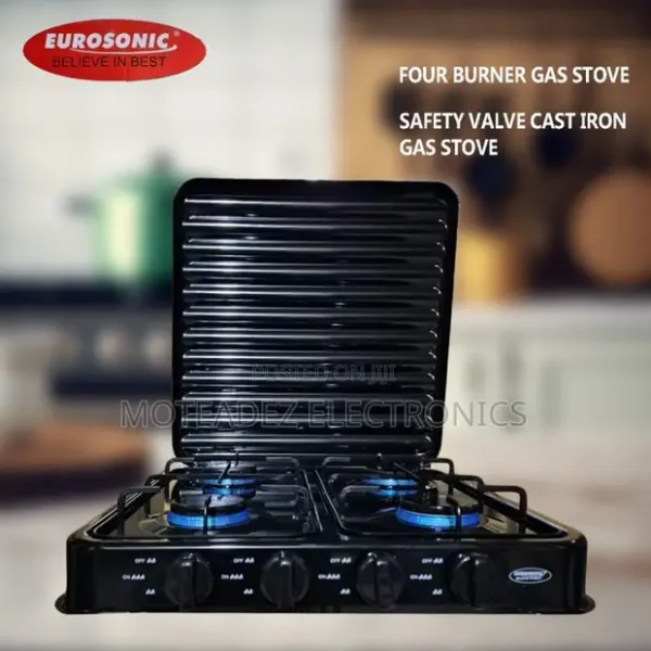 Eurosonic Automated 4 Burner Gas Cooker