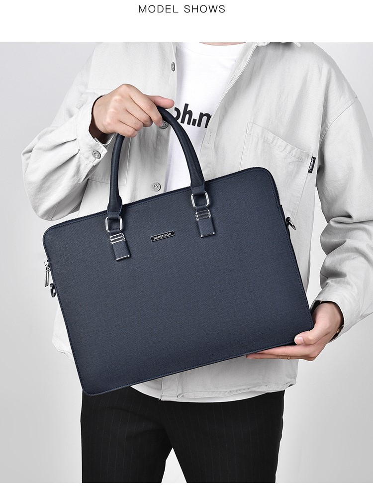 Men’s Double-Zip Elegant Briefcase Bag-Bandero - Image 7