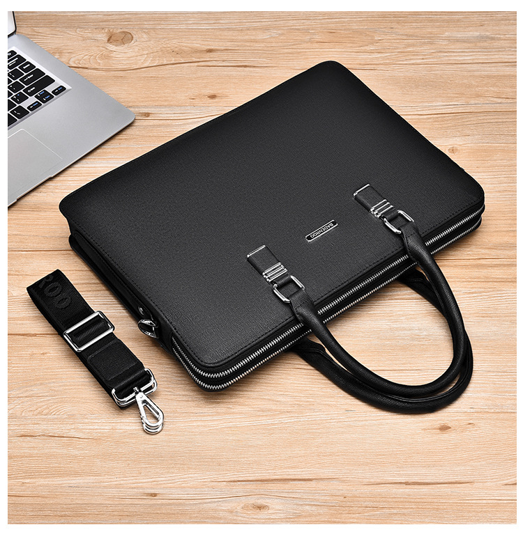 Men’s Double-Zip Elegant Briefcase Bag-Bandero - Image 8
